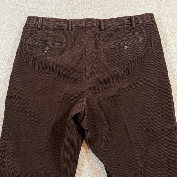 Eddie Bauer Mens Brown Corduroy Pants Classic Fit 38x34 Casual Trousers - Picture 5 of 9